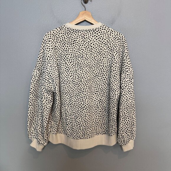 CALIA BY CARRIE UNDERWOOD dot print pullover sweatshirt size M - Picture 7 of 7